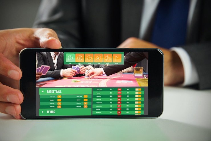 Hasil undian lotere real-time di layar